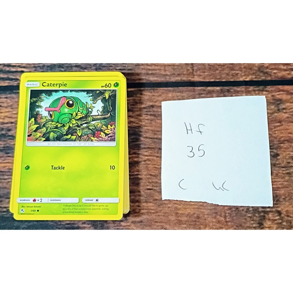Pokemon Hidden Fates 35 Card Lot Common Uncommon Pikachu Charmander 2019 TCG